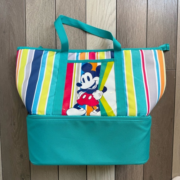 Disney Mickey Mouse Striped Tote Bag - Multicolor - Picture 1 of 4